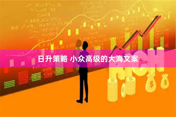 日升策略 小众高级的大海文案