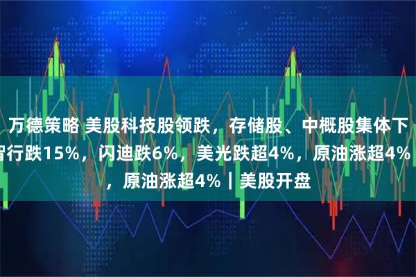 万德策略 美股科技股领跌，存储股、中概股集体下挫！小马智行跌15%，闪迪跌6%，美光跌超4%，原油涨超4%｜美股开盘