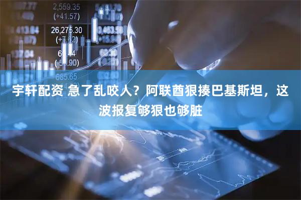 宇轩配资 急了乱咬人？阿联酋狠揍巴基斯坦，这波报复够狠也够脏